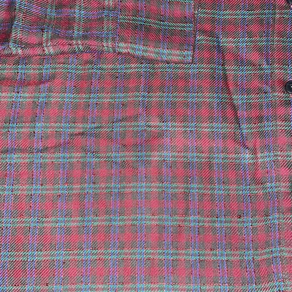 Madewell Women's Size L Flannel Westlake Shirt in Stoppard Plaid Long Sleeve Top - Picture 5 of 12